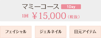 マミーコース 1回15,000円