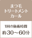 まつ毛トリートメントカール30～60分